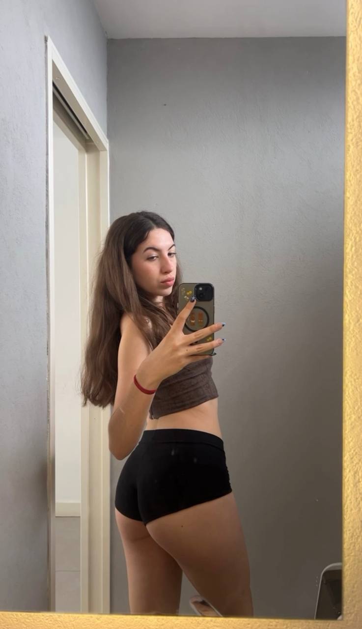 Amber in her underwear in Monterrey