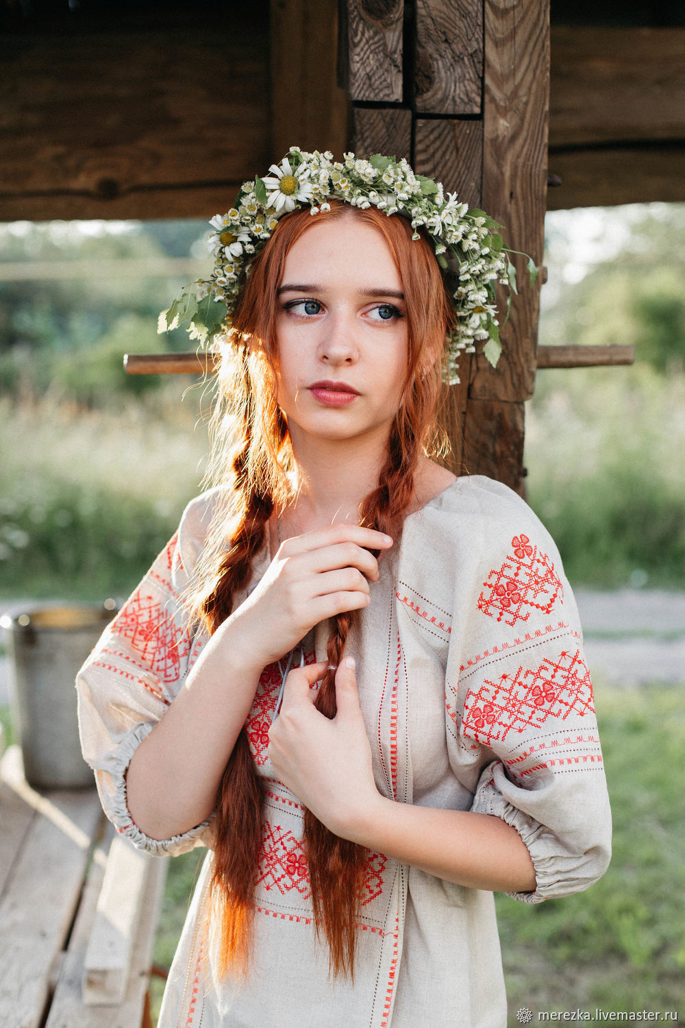 A playful frame from Girls in Slavic costumes — online in Monterrey